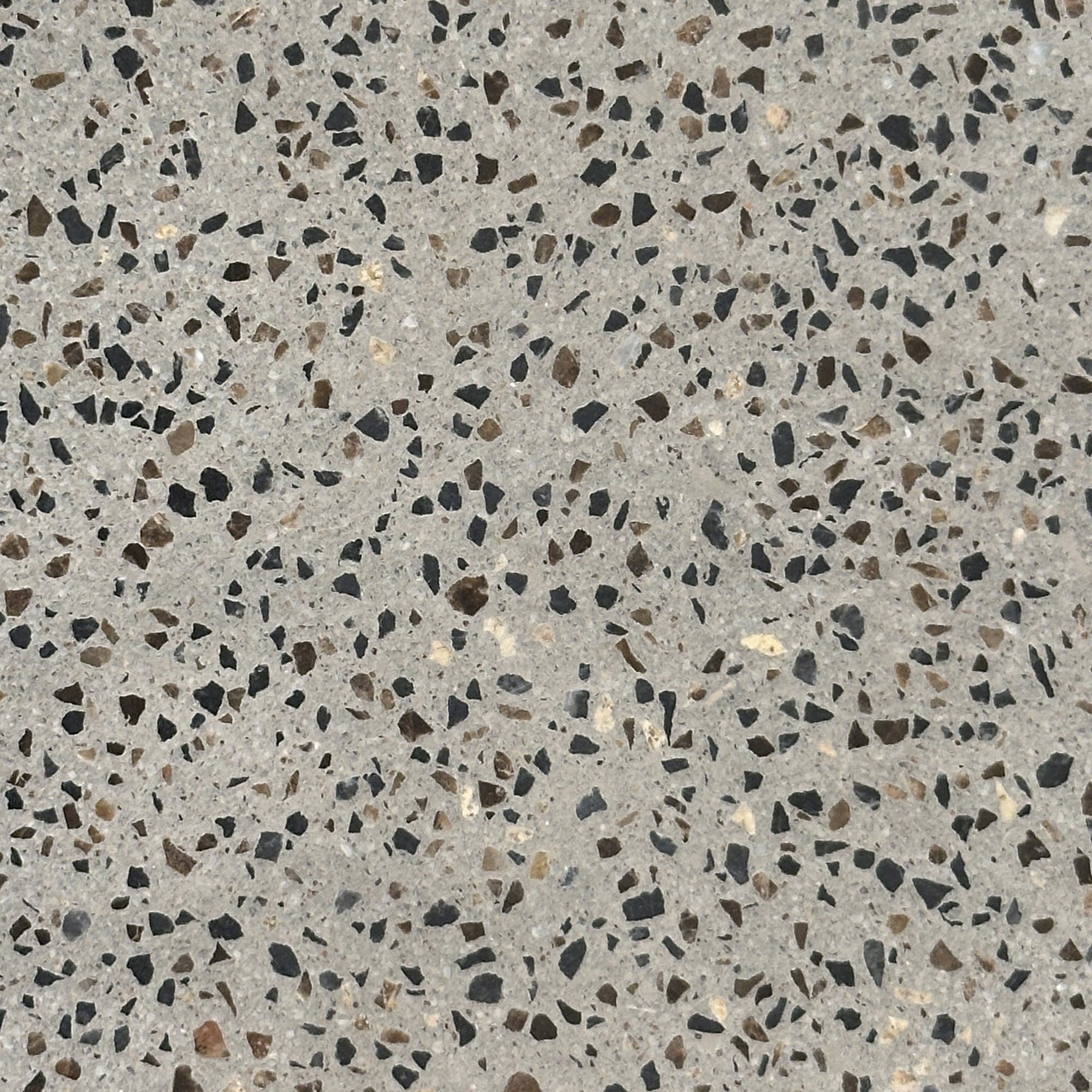 Terrazo Gris con Partículas Negras