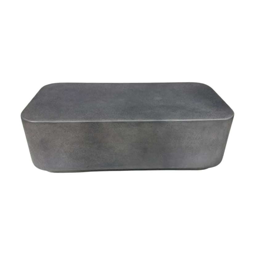 Mesa de Centro Islo, Acabado Rugoso, 100cm