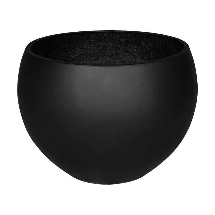 Light Fiber Cement Pot with Bowl Shape