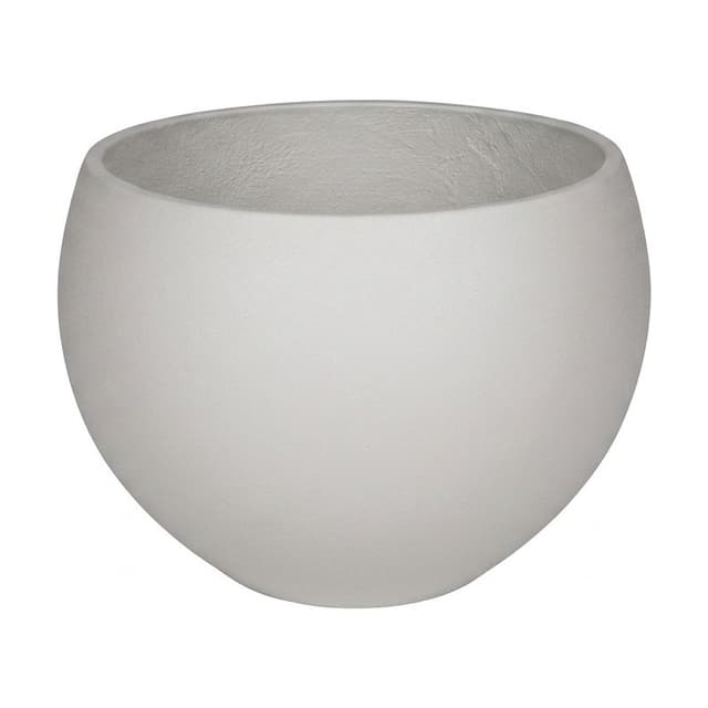 Light Fiber Cement Pot with Bowl Shape