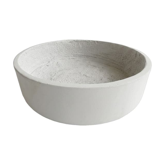 Light Fiber Cement Pot with Dinner Bowl Shape