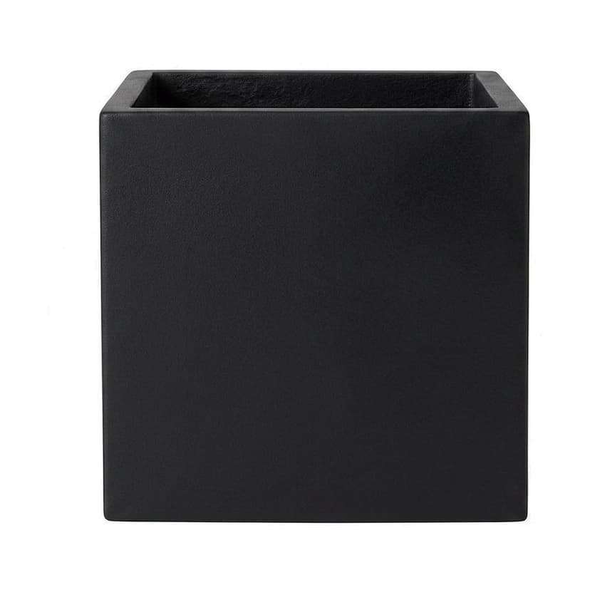 Light Fiber Cement Pot with Tall Rectangle Shape
