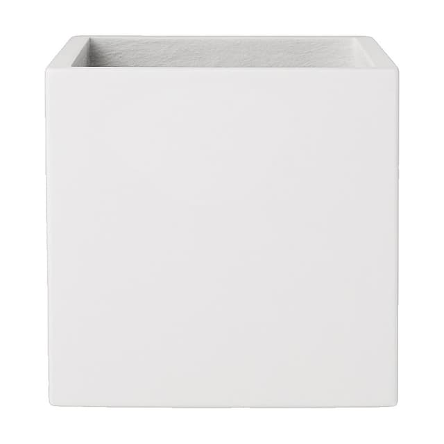 Light Fiber Cement Pot with Tall Rectangle Shape