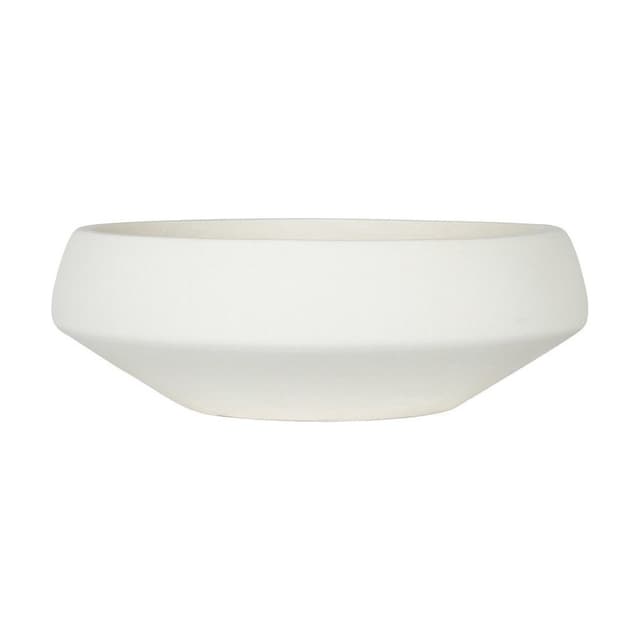 Light Fiber Cement Pot with Saucer Shape