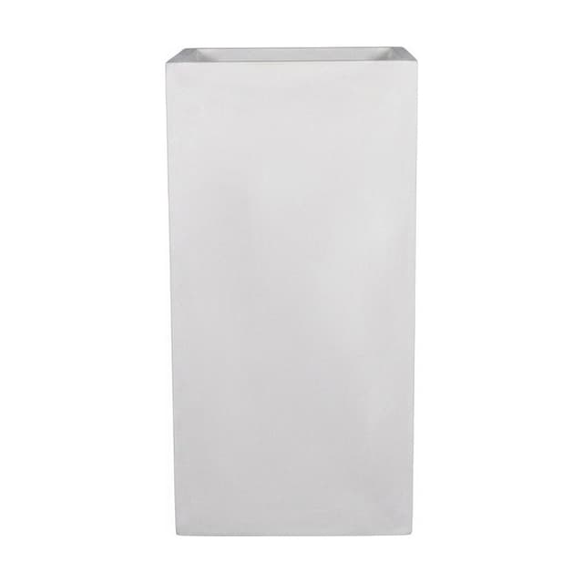 Light Fiber Cement Pot with Tall Rectangle Shape